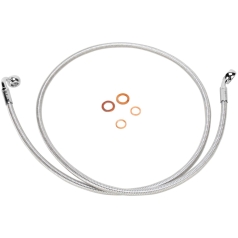 BRAKE LINE SINGLE DISC E-Z ALIGN STAINLESS POLISHED NATURE