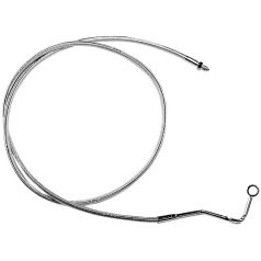 BRAKE LINE FRONT MID DUAL DISC ABS DESIGNER CLEAR JACKET STERLING CHROMITE® II NATURE