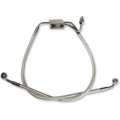 BRAKE LINE FRONT LOWER DUAL DISC ABS DESIGNER CHROME BLACK