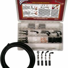 BRAKE LINE BUILDER KIT SINGLE DISC BYO® CHROME BLACK