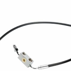 BRAKE LINE KIT SINGLE DISC E-Z ALIGN XR 25" ABS STAINLESS STEEL W/BLACK COATING