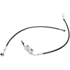 BRAKE LINE KIT SINGLE DISC E-Z ALIGN XR 27" ABS STAINLESS STEEL W/BLACK COATING