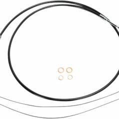 BRAKE LINE KIT ABS UPPER FRONT E-Z ALIGN XR 68" LENGTH BLACK PEARL BRAIDED