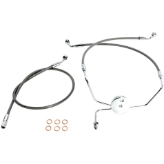 LINE BRAKE FRONT UPPER XR NON-ABS STAINLESS STEEL/CHROME