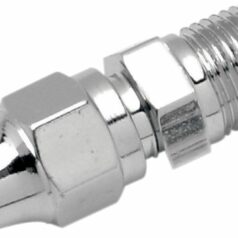 UNIVERSAL BRAKE LINE FITTING CHROME 1/8" MALE NPT STRAIGHT