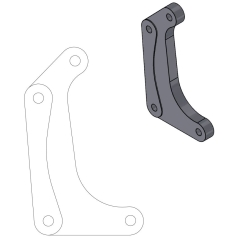 RELOCATION BRACKET BRAKE CALIPER SM RACING 320MM