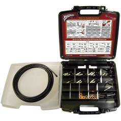 BRAKE LINE BUILDER KIT DELUXE BYO® CHROME BLACK
