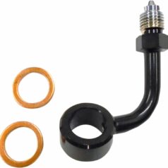 ADAPTOR DUAL DISC NON-ABS BRAKE LINE CHROME BLACK