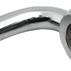 BANJO FITTING CUSTOM REPLACEMENT AN3 90°/10mm CHROME NATURE
