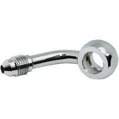 BANJO FITTING CUSTOM REPLACEMENT AN3 60°/10mm CHROME NATURE
