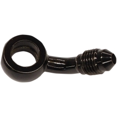 BANJO FITTING CUSTOM REPLACEMENT AN3 45°/10mm BLACK PEARL