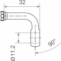 BANJO 7/16" 90 BK