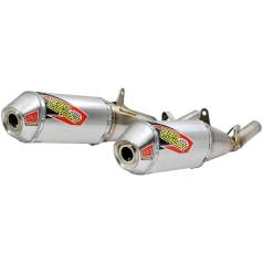 SLIP-ON MUFFLER/SILENCER T-6 (DUAL SYSTEM) STAINLESS STEEL ALUMINIUM