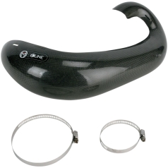 CARBON FIBER PIPE GUARD FOR 2-STROKE FMF EXHAUST