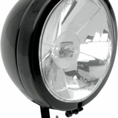 SPOTLIGHT DIAMOND-STYLE 4.5" STUD-MOUNT CLEAR LENS BLACK