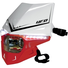 STEALTH HEADLIGHT (12V/35W & LED) DUAL COLOR WHITE/CRF-RED