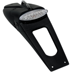 LICENSE PLATE HOLDER W/ CLEAR LED-LIGHT (E11 & DOT) BLACK