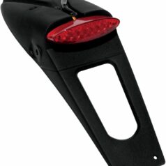 LICENSE PLATE HOLDER W/ RED LED-LIGHT (E11 & DOT) BLACK