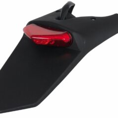 LICENSE PLATE HOLDER W/ RED LED-TAILLIGHT (E4 & DOT) BLACK