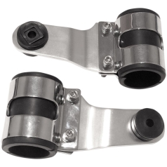 HEADLIGHT BRACKETS CHROME