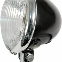 SPOTLAMP ASSEMBLY BATES STYLE 11,5cm BLACK WITH CHROME BEZEL