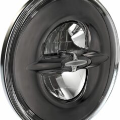 HEADLIGHT 7" W/MOUNTING RING REFLECTOR 12V LED DARK CHROME