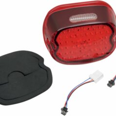TAILLIGHT LOW-PROFILE LED RED LENS W/ TOP TAGLIGHT