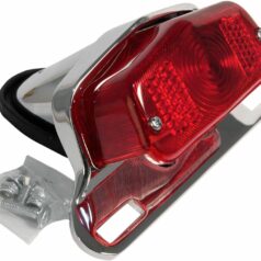 TAILLIGHT LUCAS STYLE WITH CHROME BRACKET