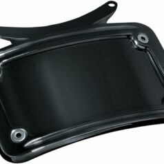 LICENSE PLATE FRAME CURVED BLACK