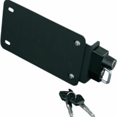 LICENSE PLATE WITH HELMET LOCK