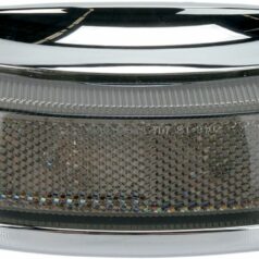 REAR FENDER TIP LIGHT SMOKE LENS CHROME