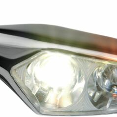 MICRO RHOMBUS PL LED TURN/POSITION LIGHT FRONT-LEFT CHROME