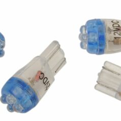 MINI WEDGE LED BULB BLUE 12V