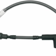 IGNITION WIRE BRAIDED CHROME BLACK