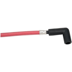 IGNITION WIRE BRAIDED RED