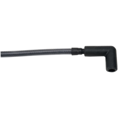 IGNITION WIRE BRAIDED CHROME BLACK