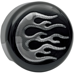 COVER HORN FLAME BLACK