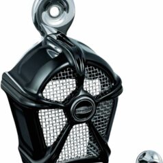 HORN COVER MACH 2 BLACK WITH CHROME MESH