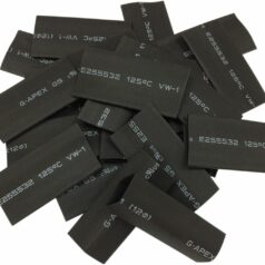 TUBE HEAT SHRINK BLACK 25PK