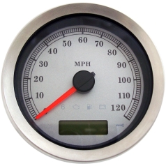 4" Programmerbar elektronisk Silver  Km/h