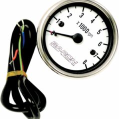 TACHOMETER 3" REPLACEMENT W/WHITE FACE