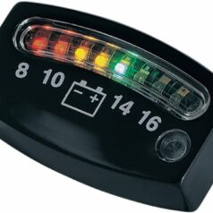 GAUGE BATTERY LED BLACK
