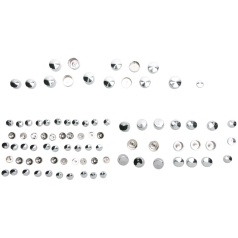 BOLT COVER KIT STANDARD CHROME - 99-05 FXD