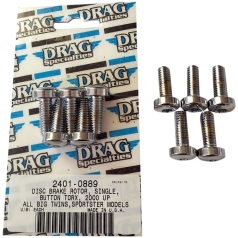 DISC BRAKE FRONT HUB MOUNTING BOLT KIT CHROME