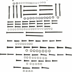 BOLT KIT M8 ENGINE KNURLED ALLEN HEAD BLACK