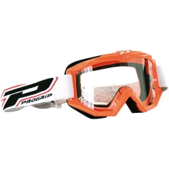 GOGGLES OFFROAD RACE LINE ORANGE 3201 LENS CLEAR