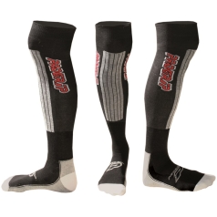 SOCKS OVERKNEE BLACK/GRAY LARGE/X-LARGE