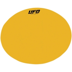 VINTAGE OVAL STICKER FOR OVAL NUMBER PLATES YELLOW