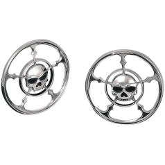 FRONT SPEAKER GRILLS  ZOMBIE CHROME