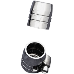 HOSE CLAMPS 3/8" GROOVED CHROME